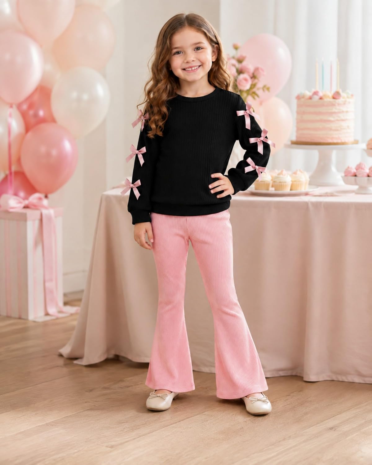 Toddler Girls Clothes 2 Piece Little Girl Fall Winter Outfits 2-8Y