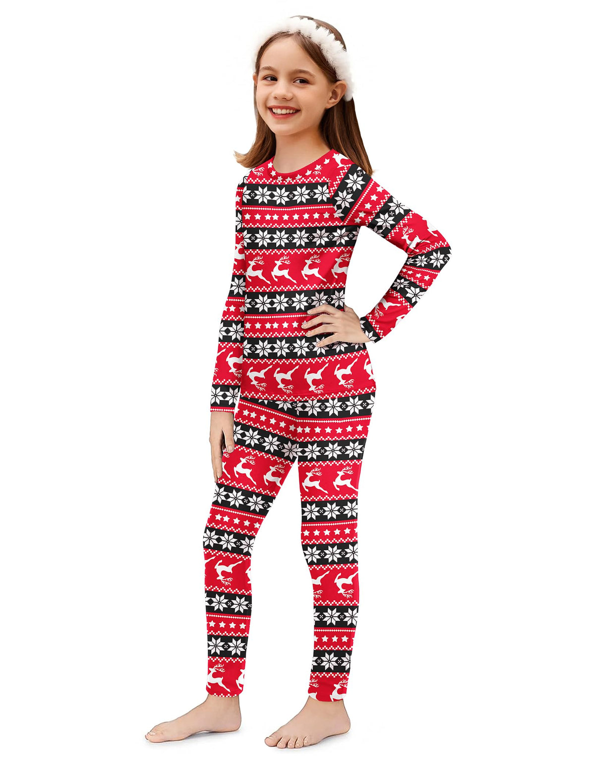 Arshiner Thermal Underwear for Kids Long Johns Girls Base Layer Top Bottom