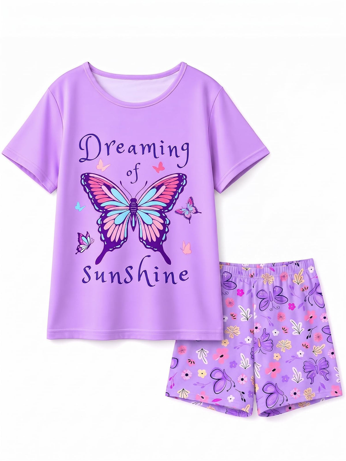 Play Tailor Girls Pajamas for Kids Teen Summer Pjs Sleepwear Sets for 6-15Y