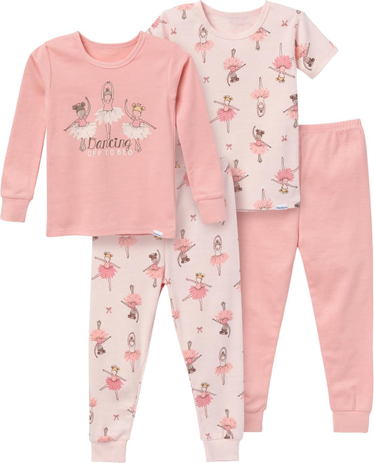 Gerber Baby Girls 4-Piece Pajama Set