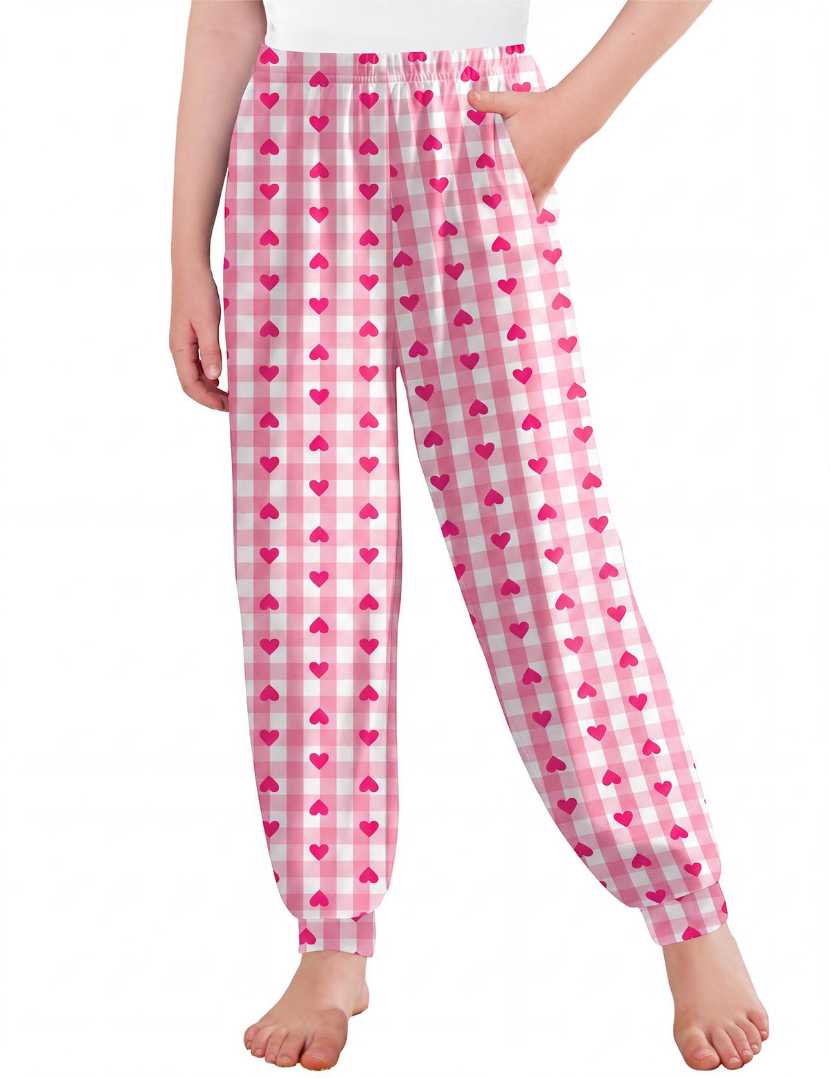 Arshiner Girls Pajama Pants Kids Plaid Pj Pants Comfy Lounge Bottoms