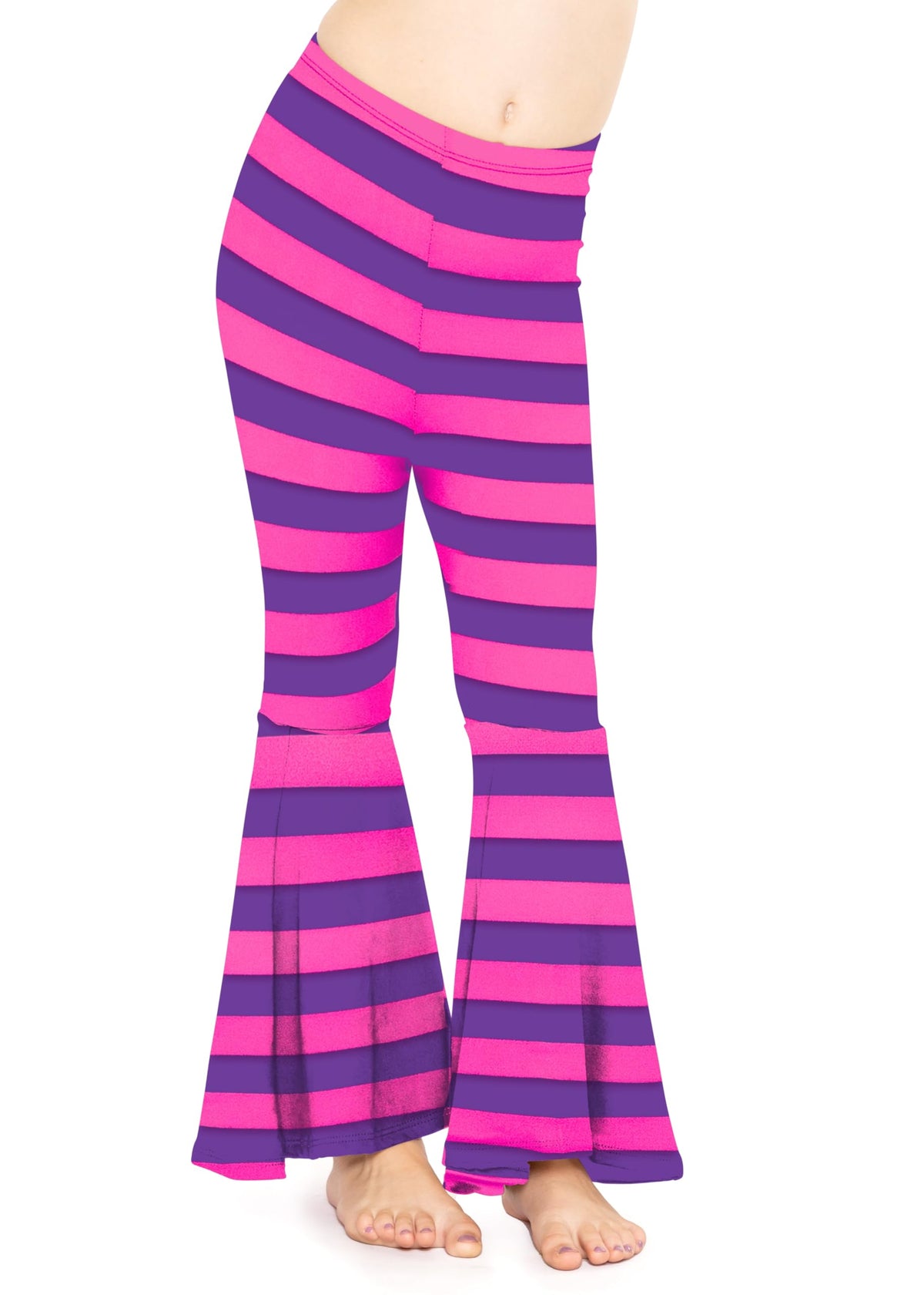 STRETCH IS COMFORT Girls Stretch Bell Bottoms Flare Pants Little | Big Kid Ruffle Bootcut Leggings | Sizes 2-14