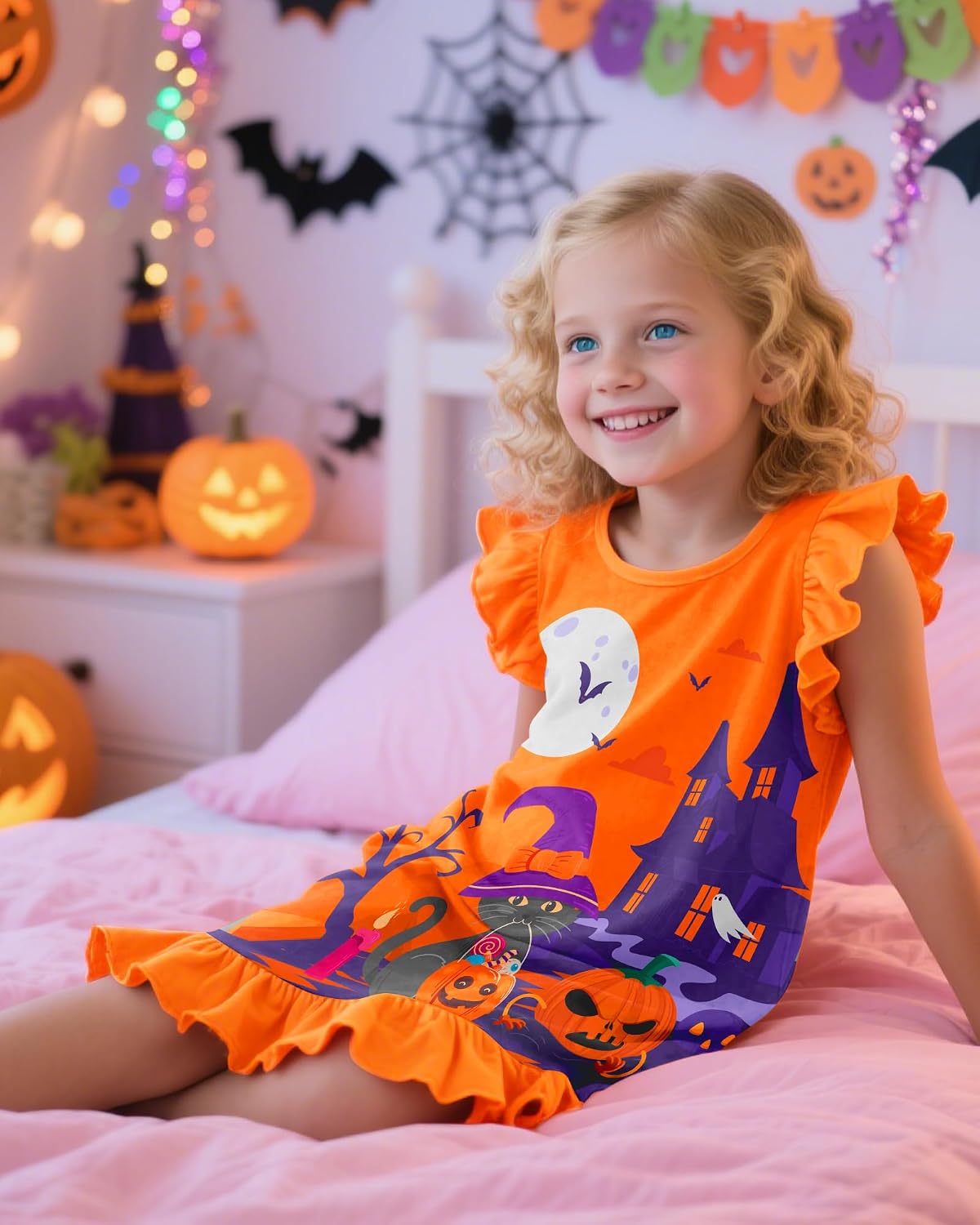 Sylfairy Girls Nightgowns, Unicorn Nightgown Princess Pajama Dresses for Girls Sleepwear Nightie