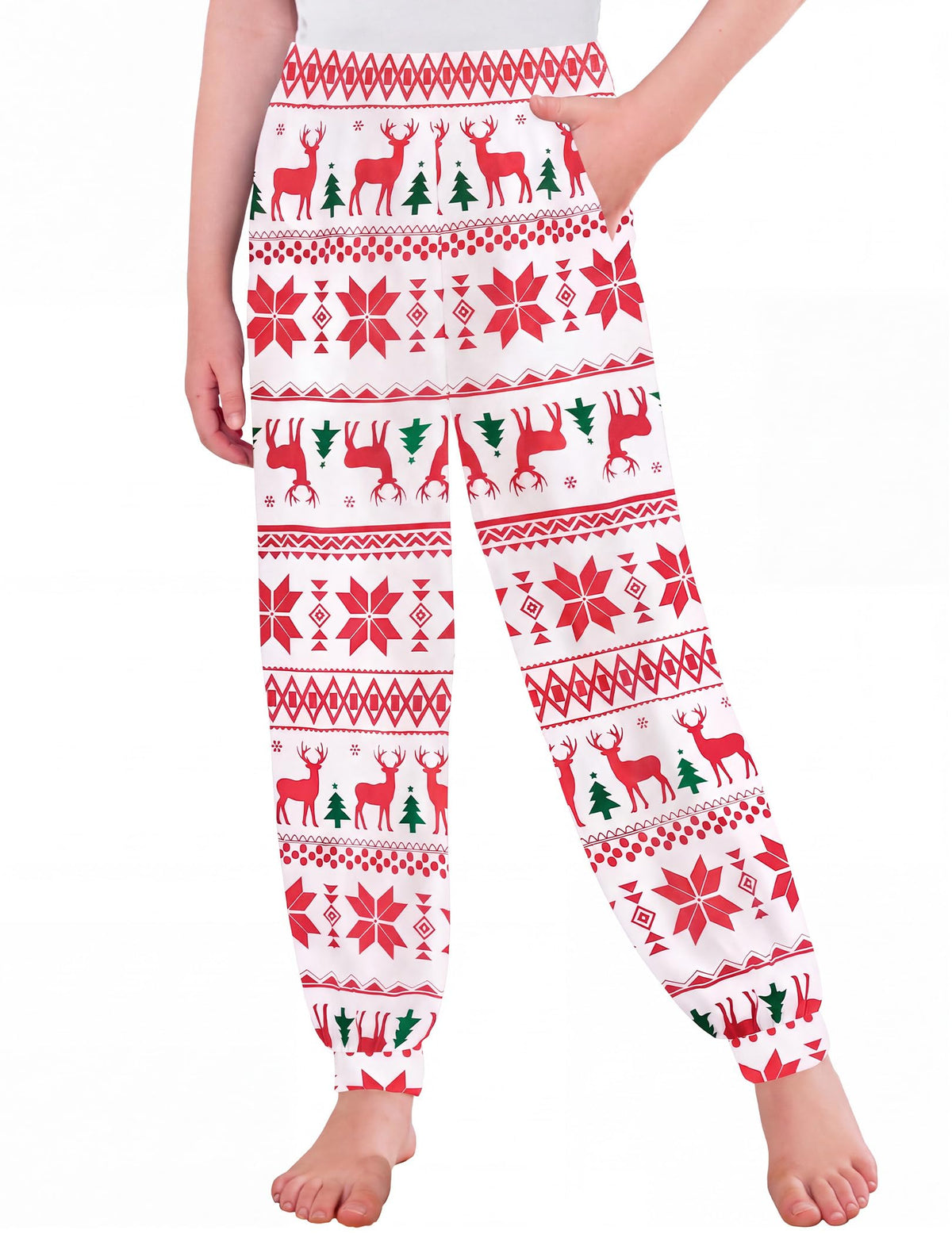 Arshiner Girls Pajama Pants Kids Plaid Pj Pants Comfy Lounge Bottoms