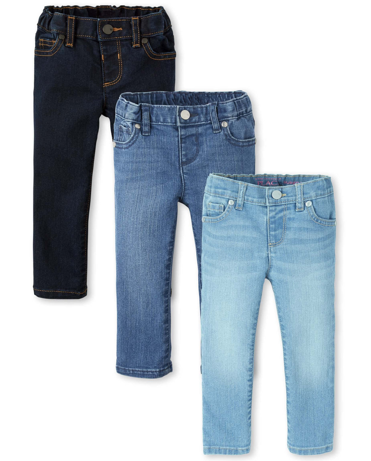 The Children's Place Girls Super Skinny Jeans,Victory Blue Wash Single,4