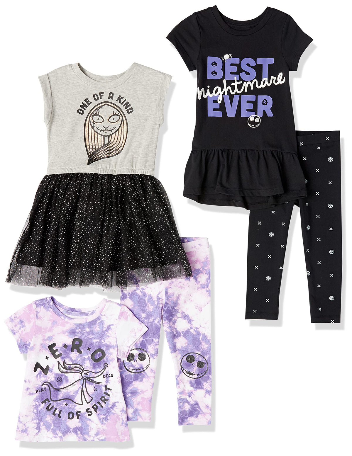 Amazon Essentials Disney | Marvel | Star Wars | Frozen | Princess Girls and Toddlers' Mix-and-Match Cotton Set, Pack of 5
