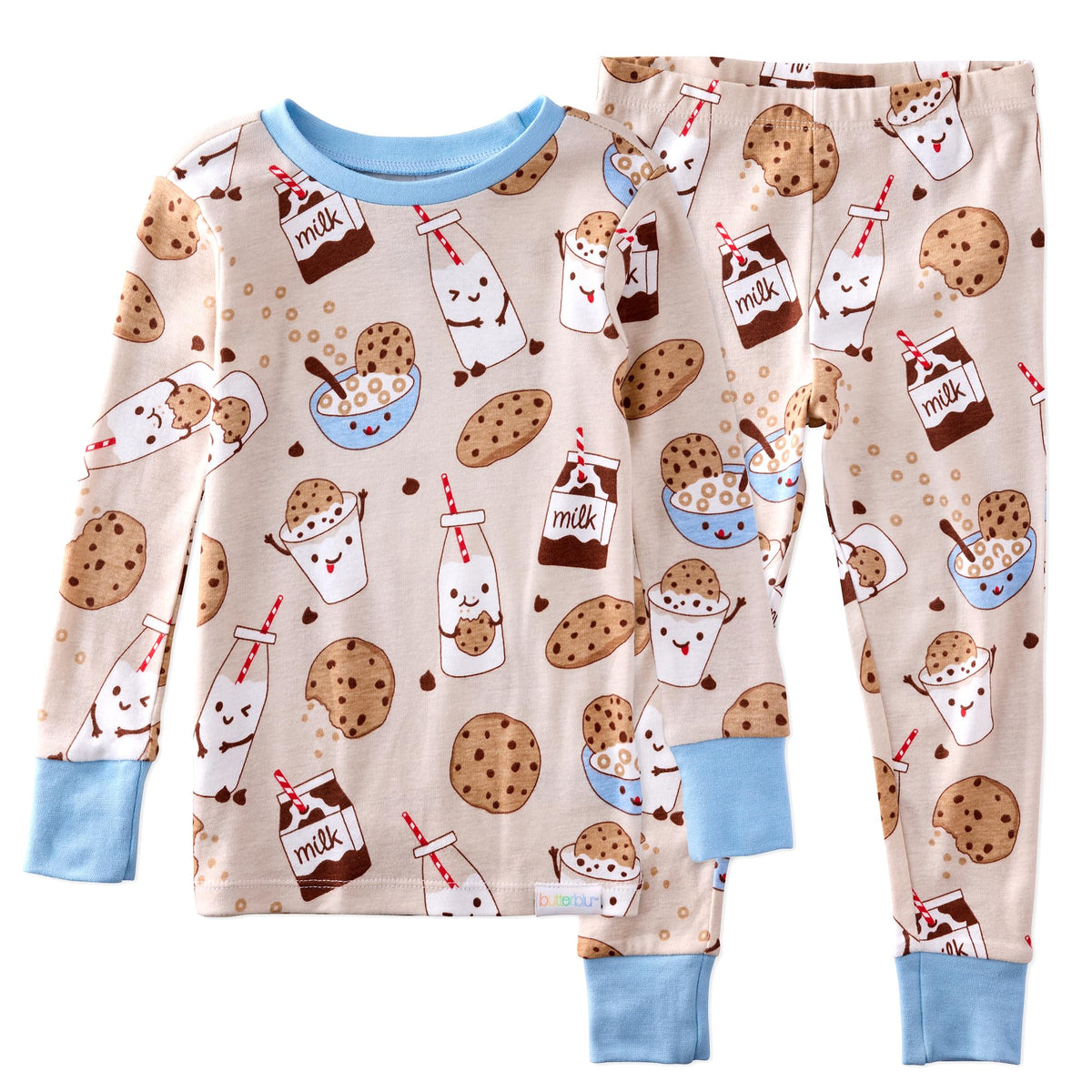 Butterblu Zen Snug-fit 2-Piece Pajamas 100% Organic Cotton Long Sleeve
