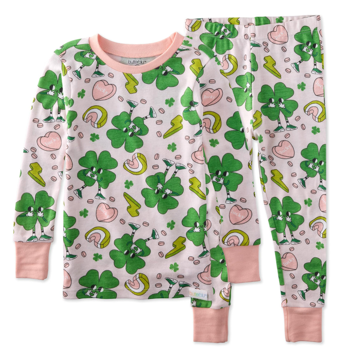 Butterblu Zen Snug-fit 2-Piece Pajamas 100% Organic Cotton Long Sleeve