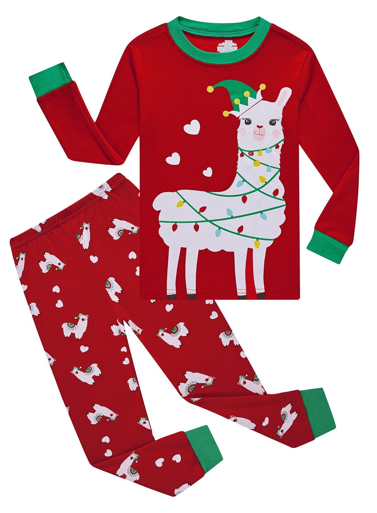 Family Feeling Kids & Toddler Girls Boys Pajamas 2 Piece Pjs Set 100% Cotton Sleepwear