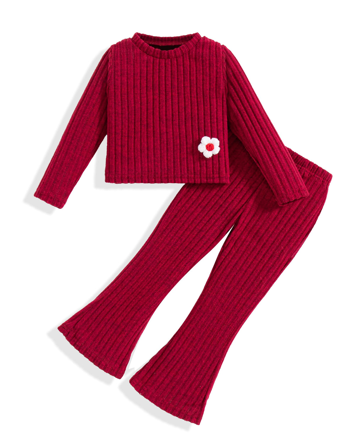 Toddler Girl Clothes Ribbed Fall Winter Outfits for Girls 2-8 Year