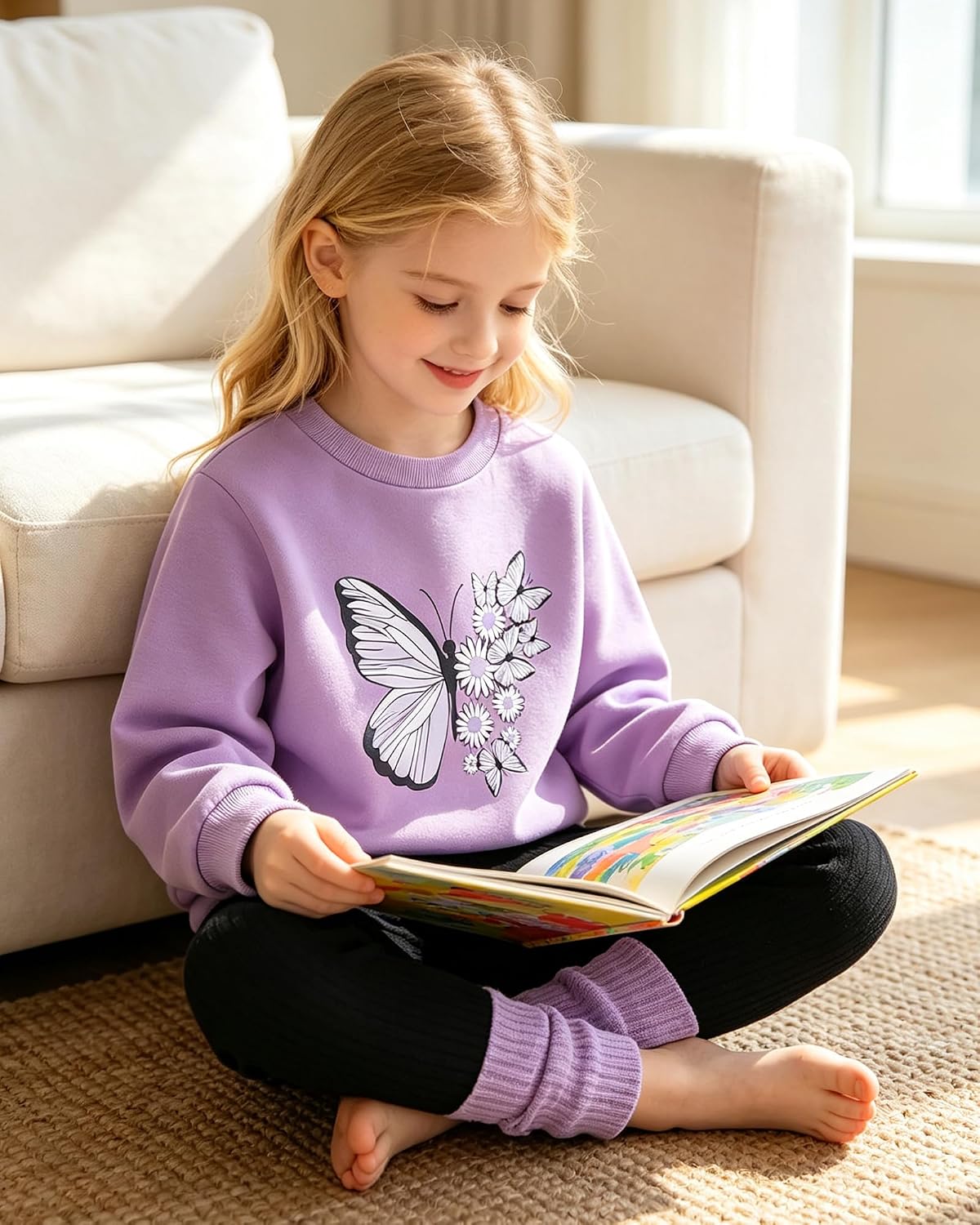Toddler Girl Clothes Little Kids Fall Outfits Winter Sweatshirt Pants Set