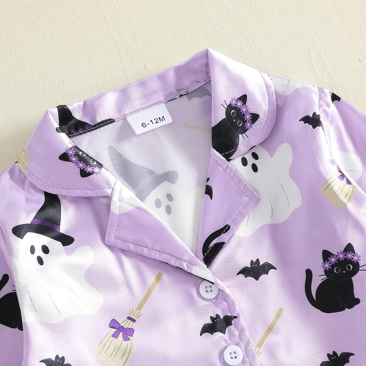 Hnyenmcko Kids Toddler Girl Halloween Pajamas Satin Shirts Pants Pjs Set