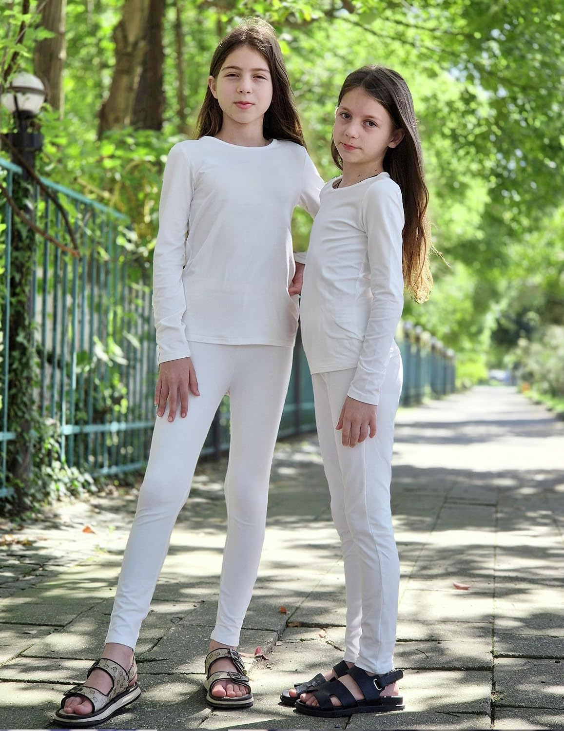 Arshiner Thermal Underwear for Kids Long Johns Girls Base Layer Top Bottom
