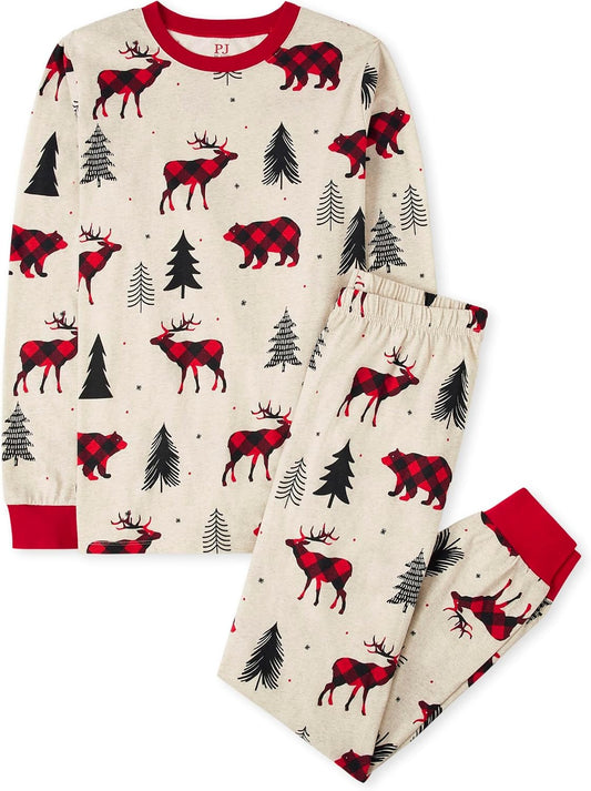 The Children's Place Family Matching Christmas Pajama Sets, Cotton