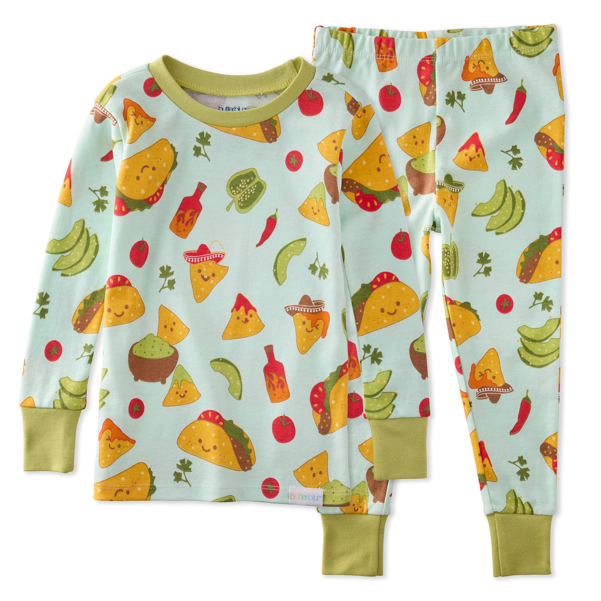 Butterblu Zen Snug-fit 2-Piece Pajamas 100% Organic Cotton Long Sleeve