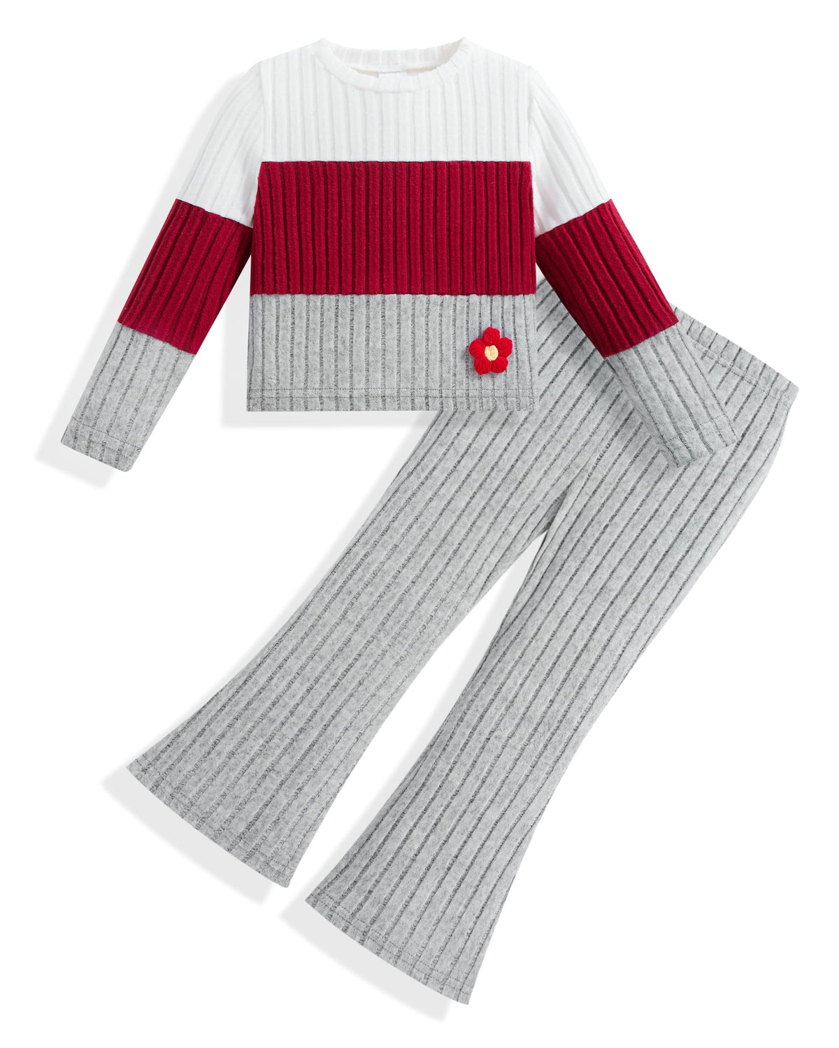 Toddler Girl Clothes Ribbed Fall Winter Outfits for Girls 2-8 Year