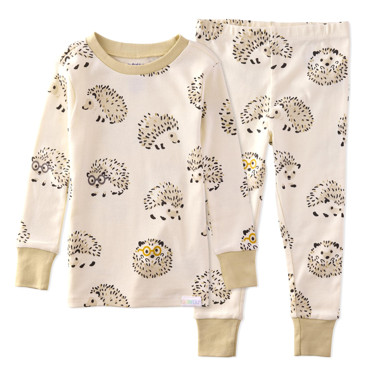 Butterblu Zen Snug-fit 2-Piece Pajamas 100% Organic Cotton Long Sleeve