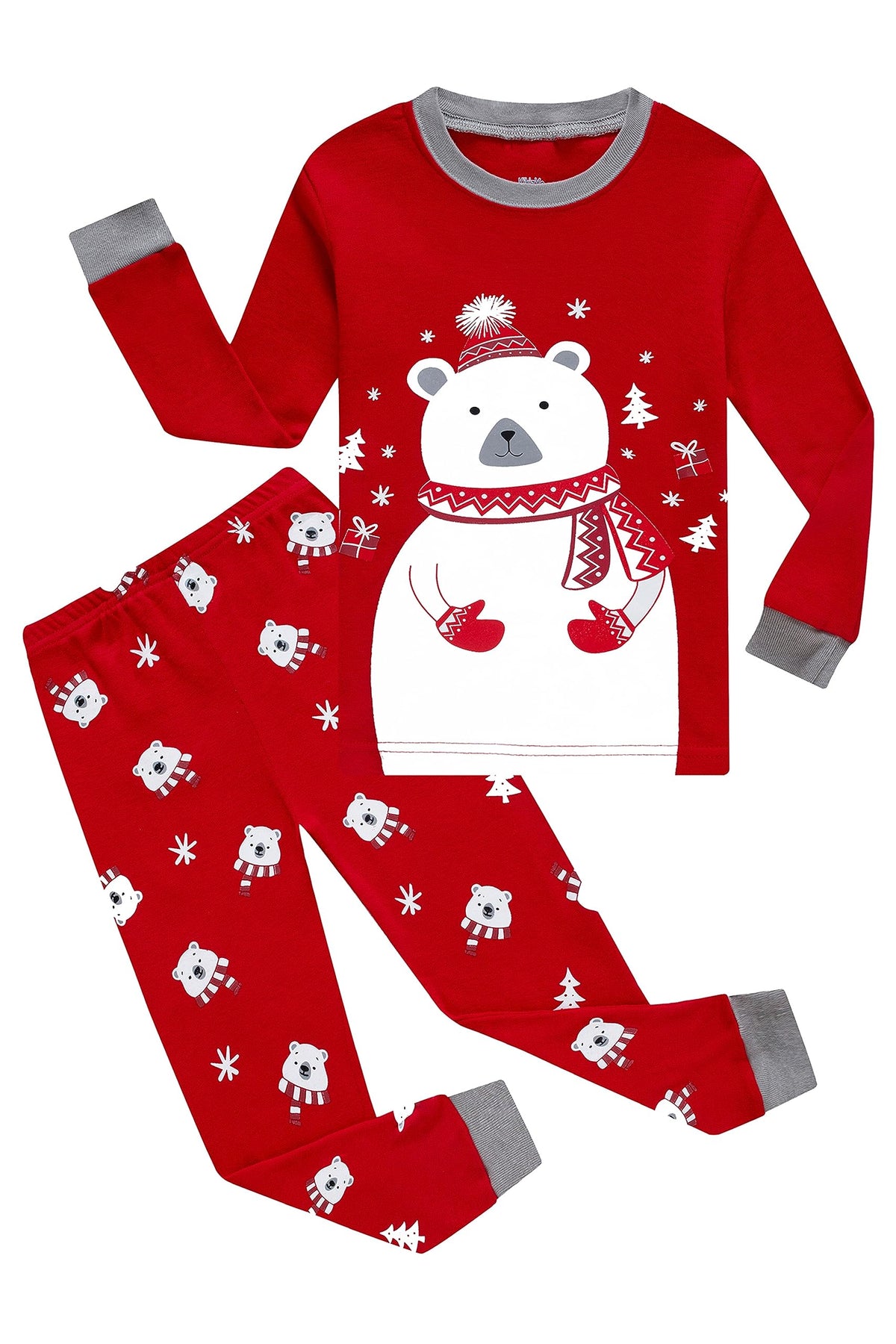 KikizYe Little Big Girls Pajamas Set Long Sleeve PJs 100% Cotton Pyjamas