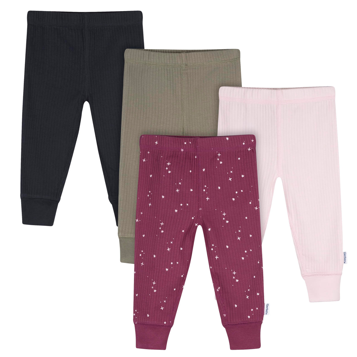 Gerber Baby Girls Multi-Pack Active Pants Set