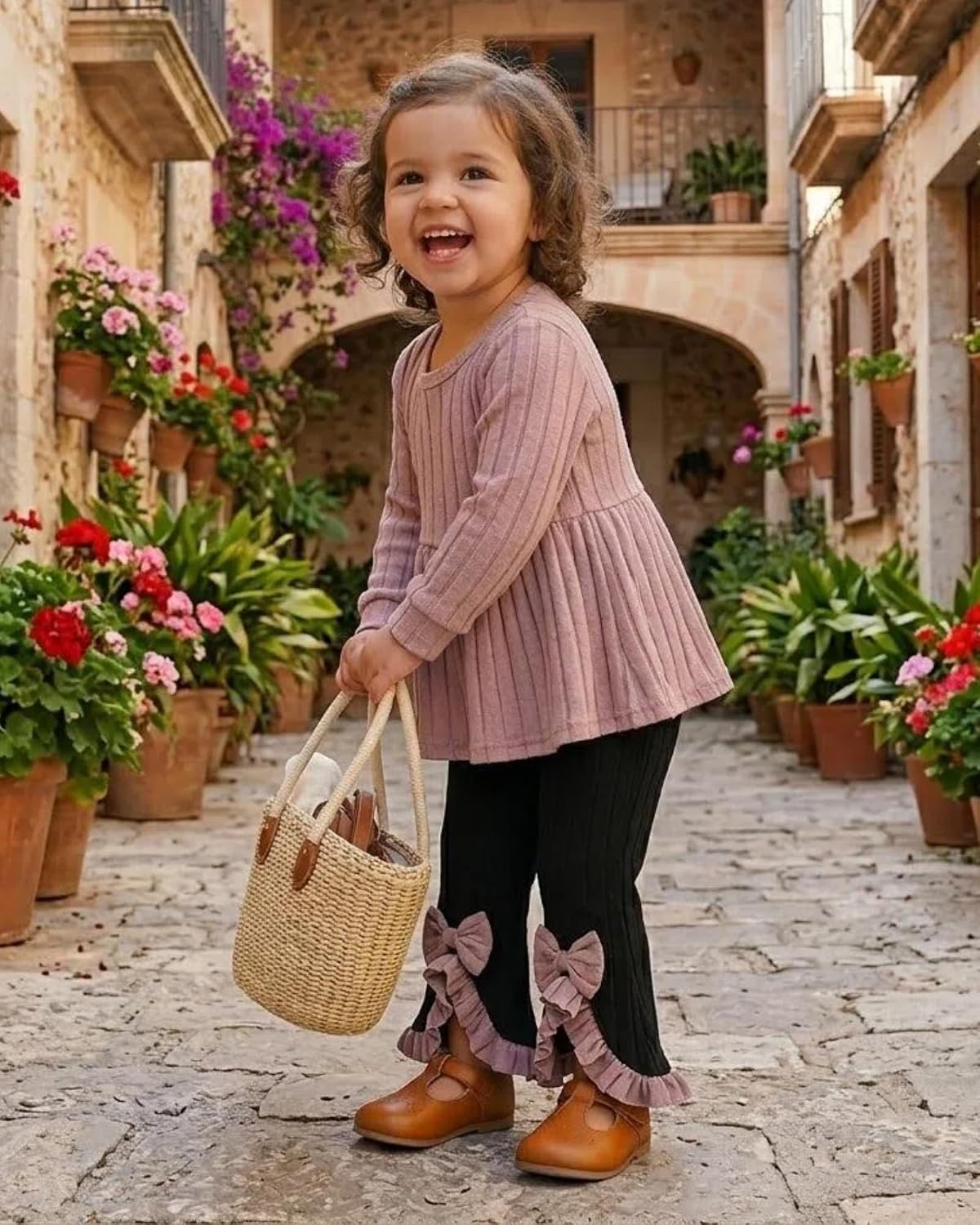 Baby Toddler Girl Clothes 2 Piece Fall Winter Outfits For 9M-4Y