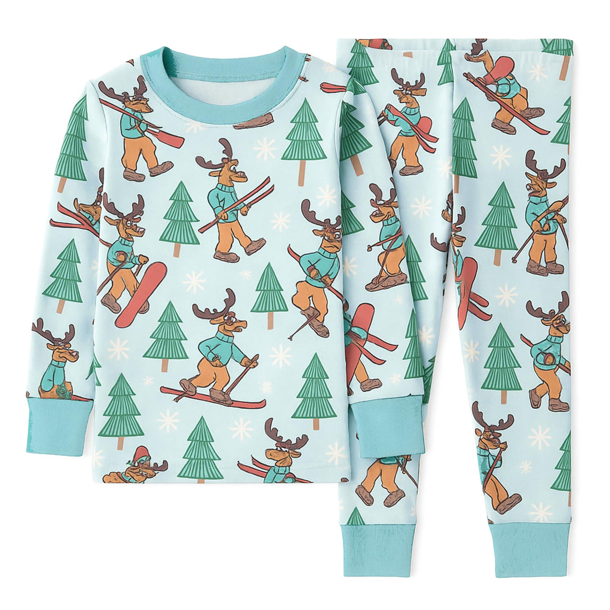 Butterblu Zen Snug-fit 2-Piece Pajamas 100% Organic Cotton Long Sleeve