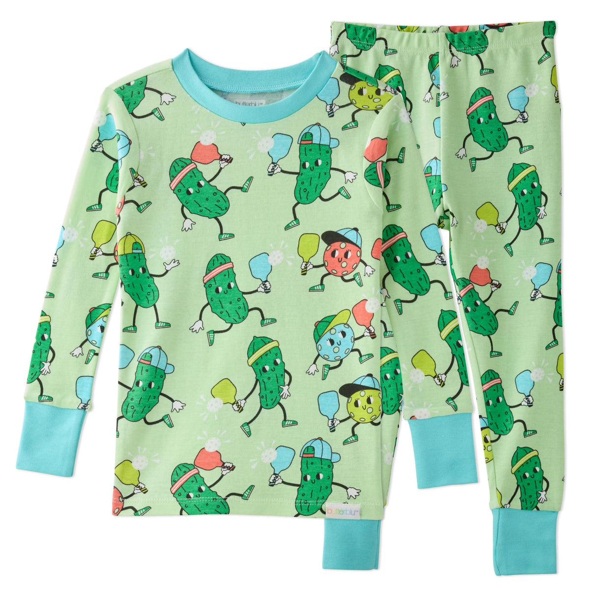 Butterblu Zen Snug-fit 2-Piece Pajamas 100% Organic Cotton Long Sleeve
