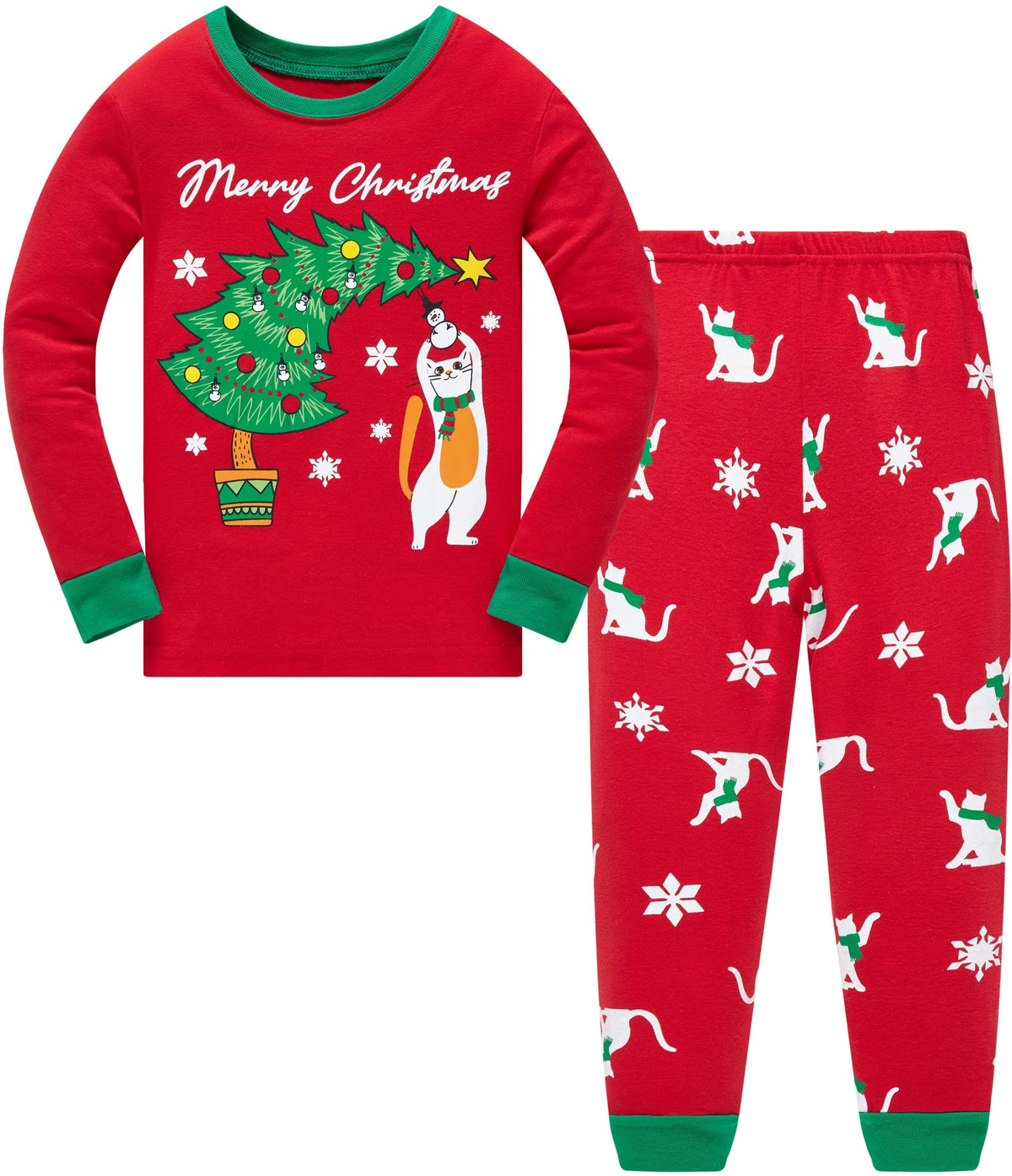 Toddler Girls Pajamas Sets Girls 2 Piece 100%Cotton Winter Long Sleeve Pjs