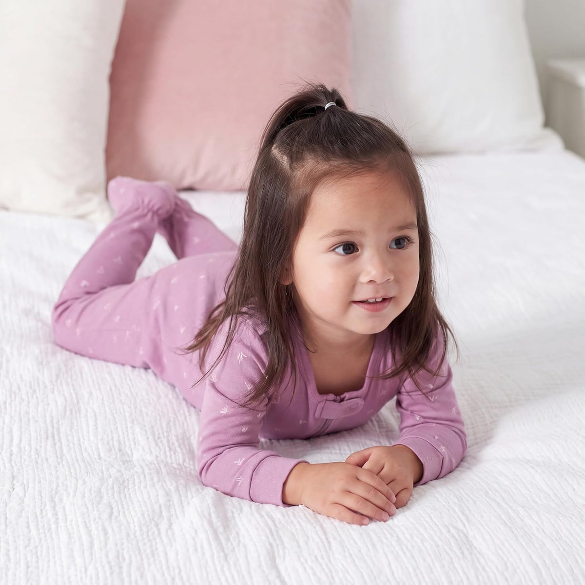 Gerber Baby Girls 4-pack Footed Pajamas