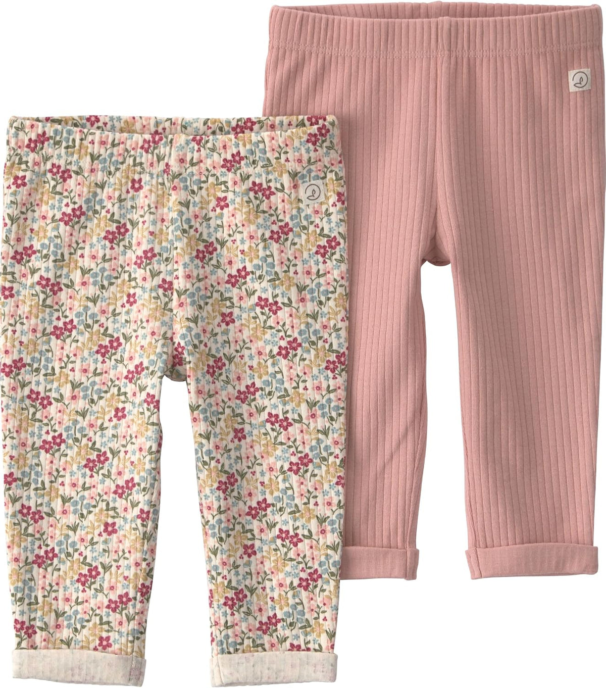 Little Planet by Carter's Unisex Baby 2-Pack Ribbed Pants Made with Organic CottonPants