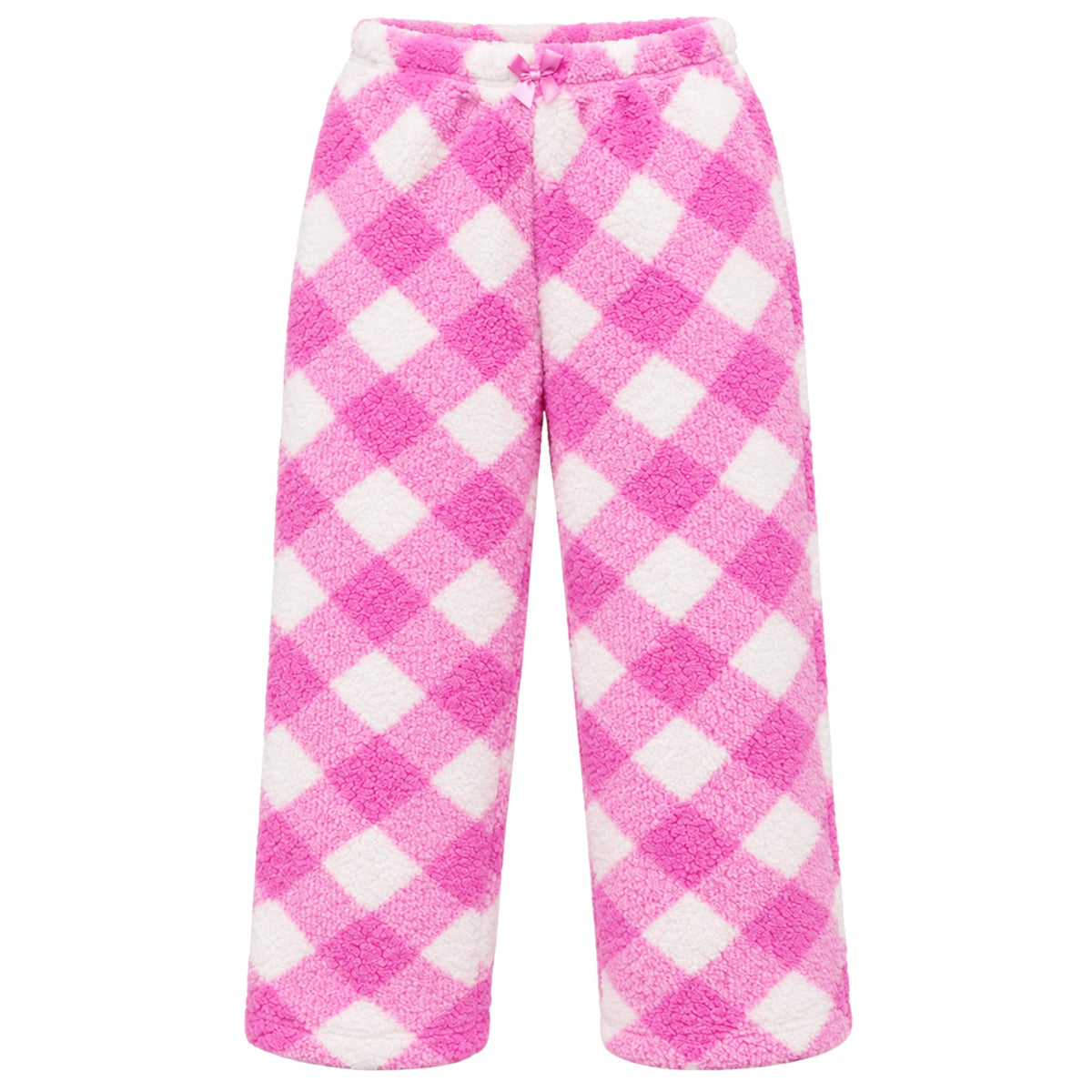 Just Love Girls' Plush Fleece Pajama Pants, Buffalo Plaid PJs