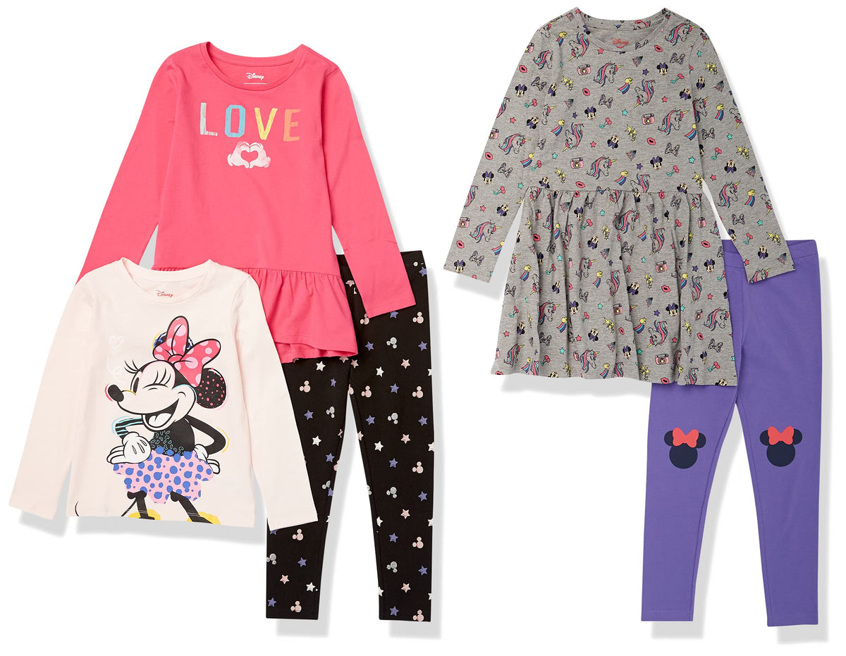 Amazon Essentials Disney | Marvel | Star Wars | Frozen | Princess Girls and Toddlers' Mix-and-Match Cotton Set, Pack of 5