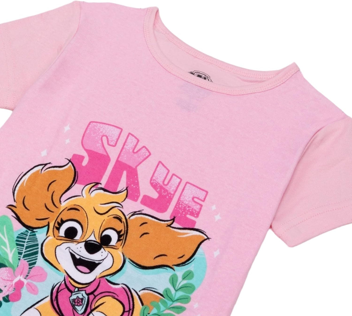 Nick Girls' 4-piece Snug-fit Matching Cotton Pajama Set, Soft & Cute for Kids