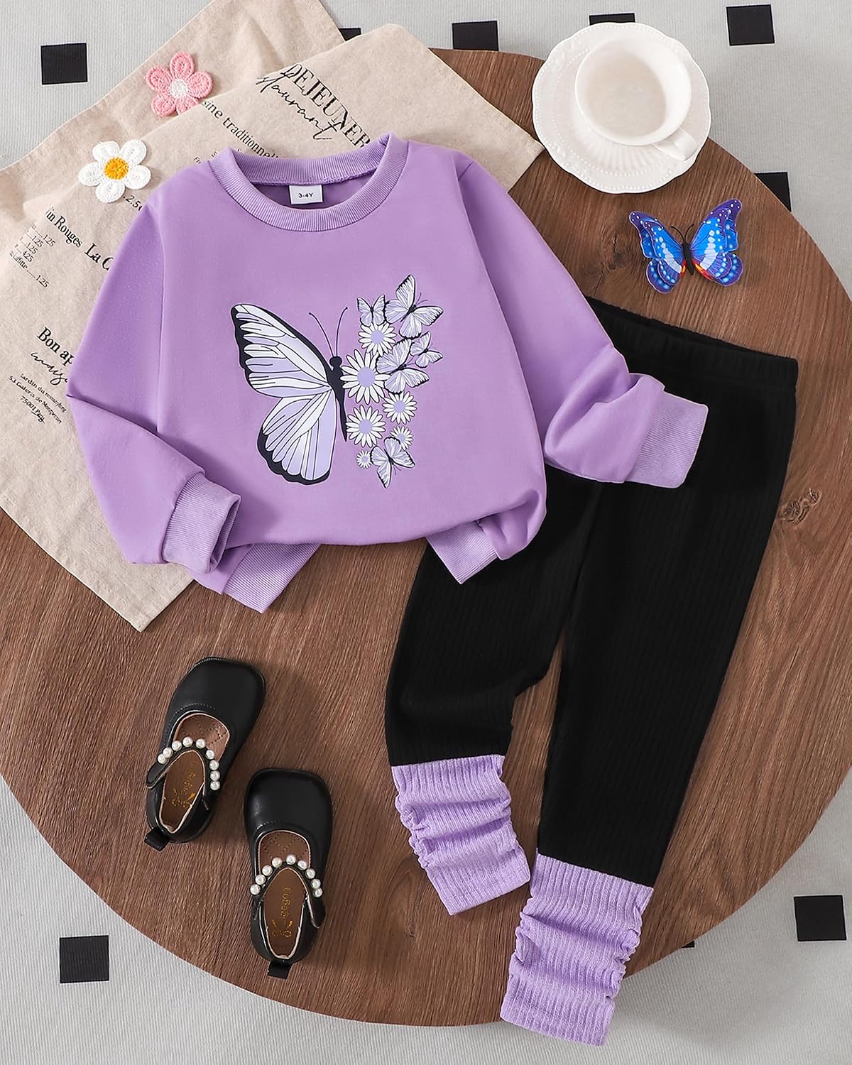 Toddler Girl Clothes Little Kids Fall Outfits Winter Sweatshirt Pants Set