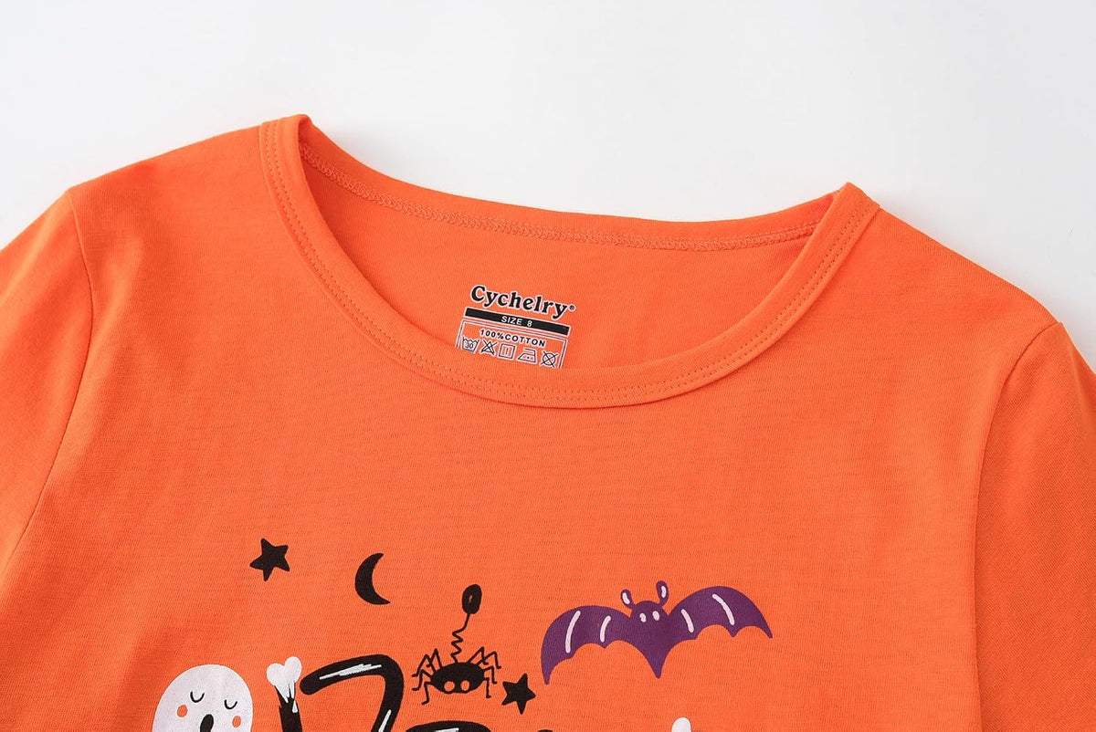 Big Girls Pajamas Lovely 2PCS Soft Cartoon Short Sleeve with Pants Sleepwear Teens PJS Clothes Size 6-16