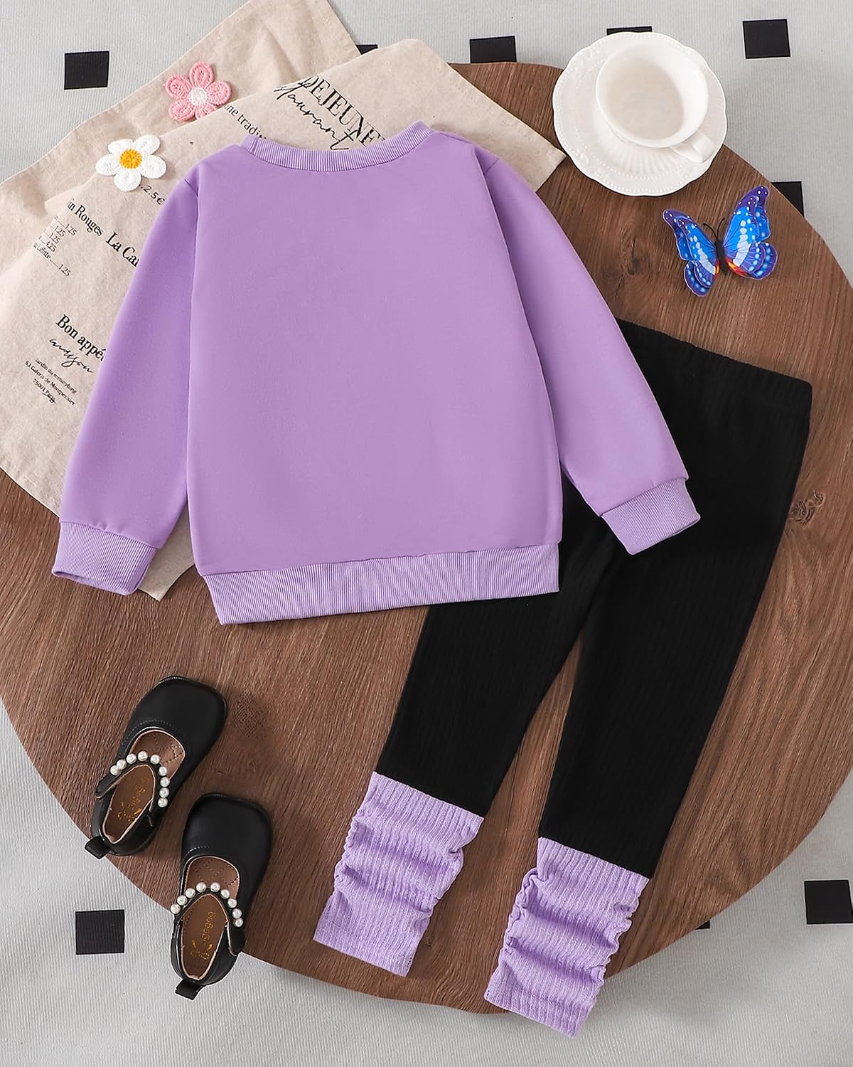 Toddler Girl Clothes Little Kids Fall Outfits Winter Sweatshirt Pants Set