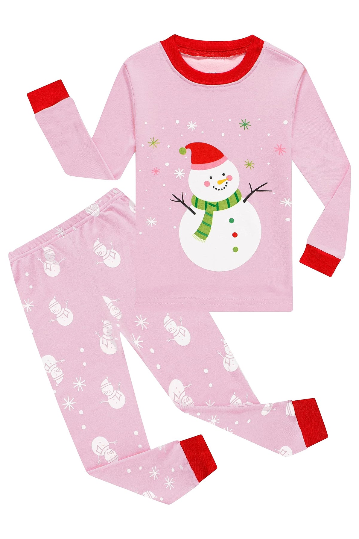 KikizYe Girls Pajamas Set Kids Long Sleeve PJs Cotton Jammies