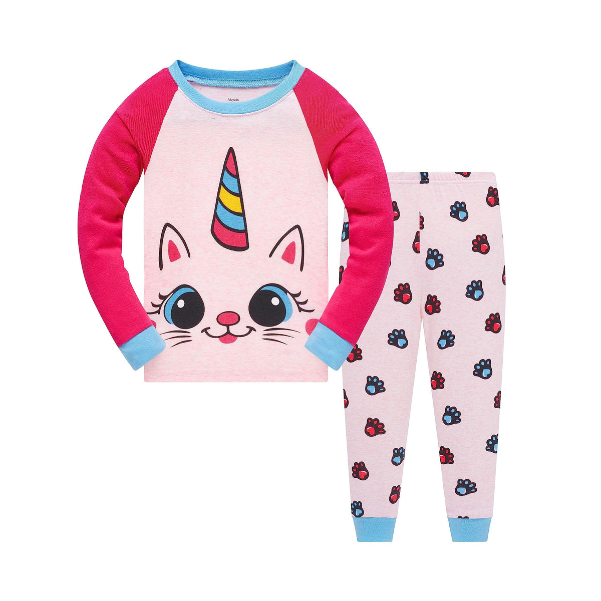 Toddler Girls Pajamas Sets Girls 2 Piece 100%Cotton Winter Long Sleeve Pjs