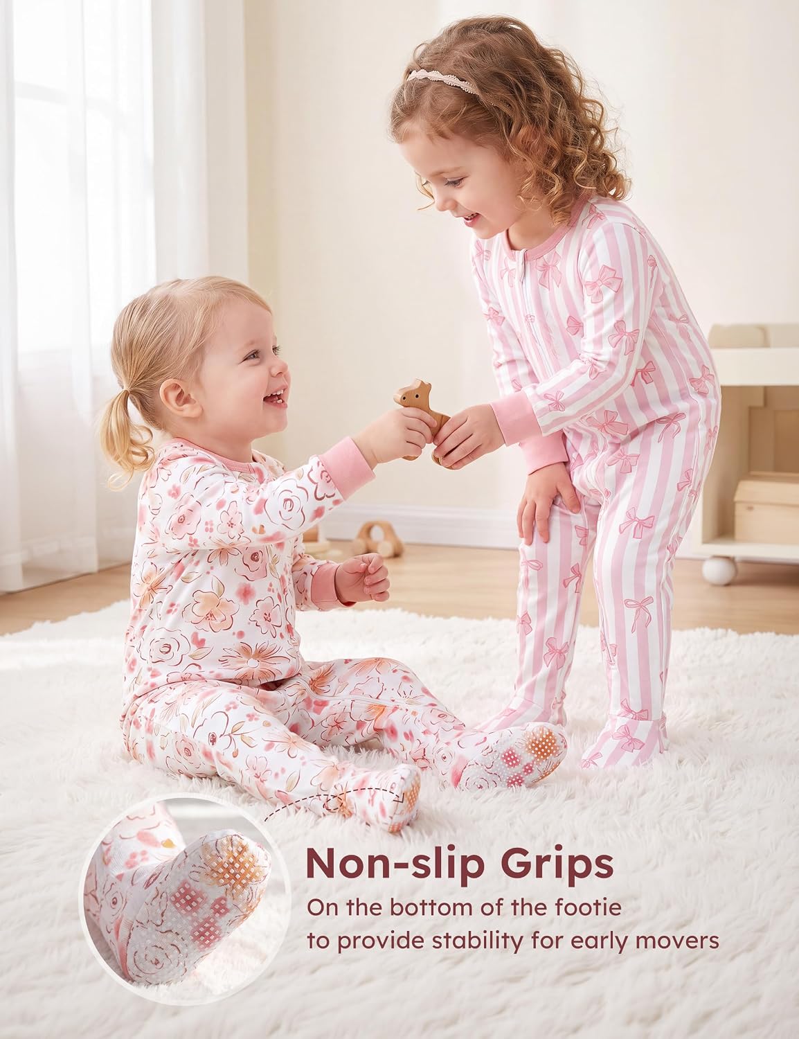 Yoofoss Toddler Pajamas 100% Organic Cotton Baby Sleepers for Boy Girl