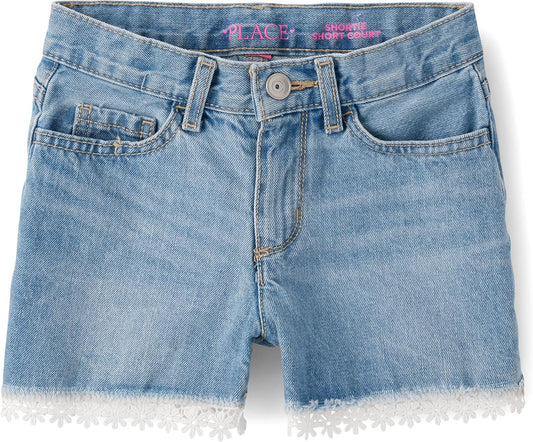 The Children's Place Girls Denim Shortie Shorts