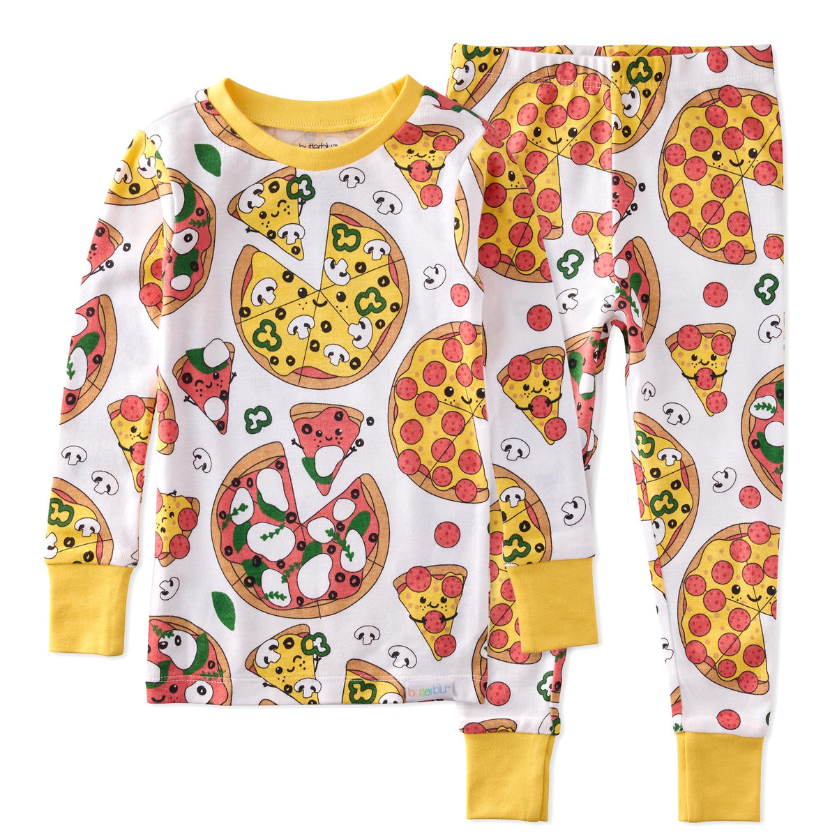 Butterblu Zen Snug-fit 2-Piece Pajamas 100% Organic Cotton Long Sleeve