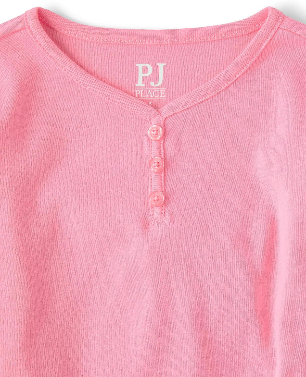 The Children's Place Girls' 100% Snug Fit Cotton Long Sleeve Henley Top and Pant,2-piece Pajama Sets