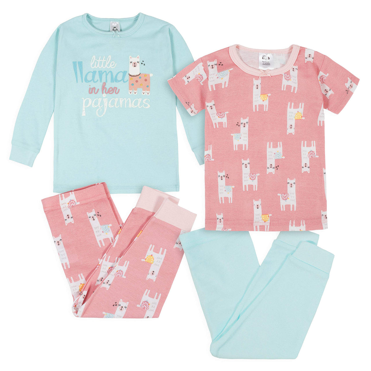 Gerber Baby Girls 4-Piece Pajama Set